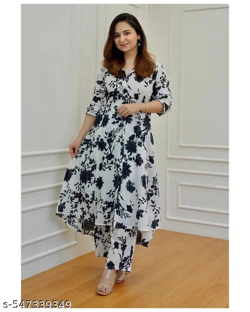 PREMIUM  Aagyeyi Graceful Printed Kurta Set – Premium Ethnic Comfort